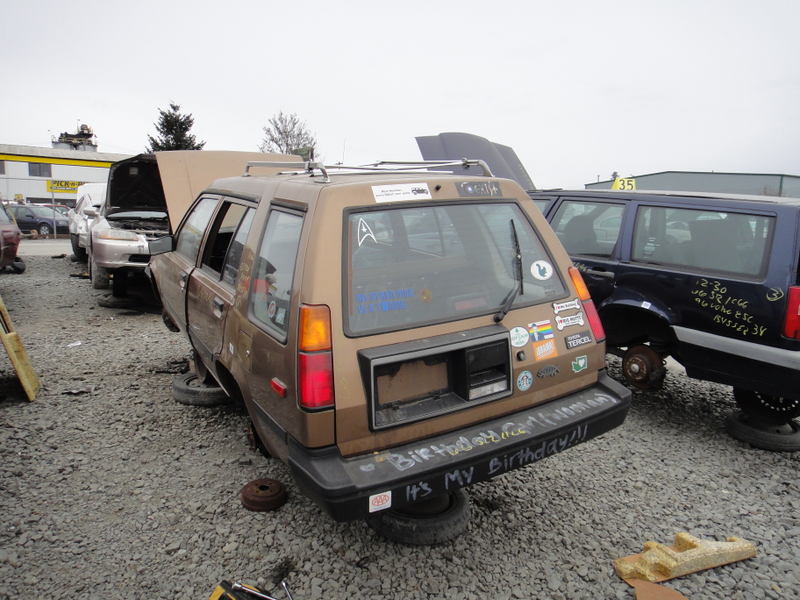 Luckily when I came back he was gone and left the tail lights, which I promptly snagged along with the dome light and some trim pieces.